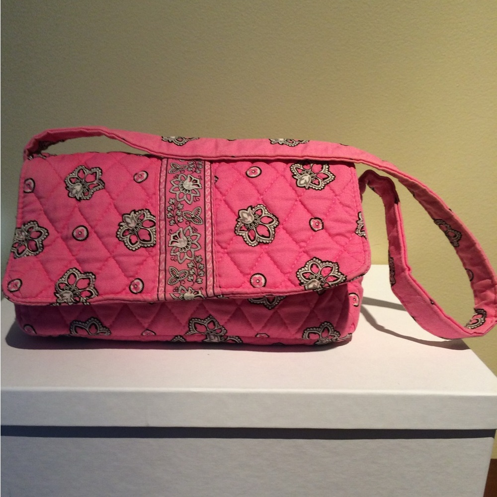 Vera Bradley Quilted Jilly Bag in Pink Bandana pattern